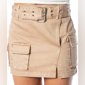Juicy Couture Cargo Mini Skirt Khaki Size 30